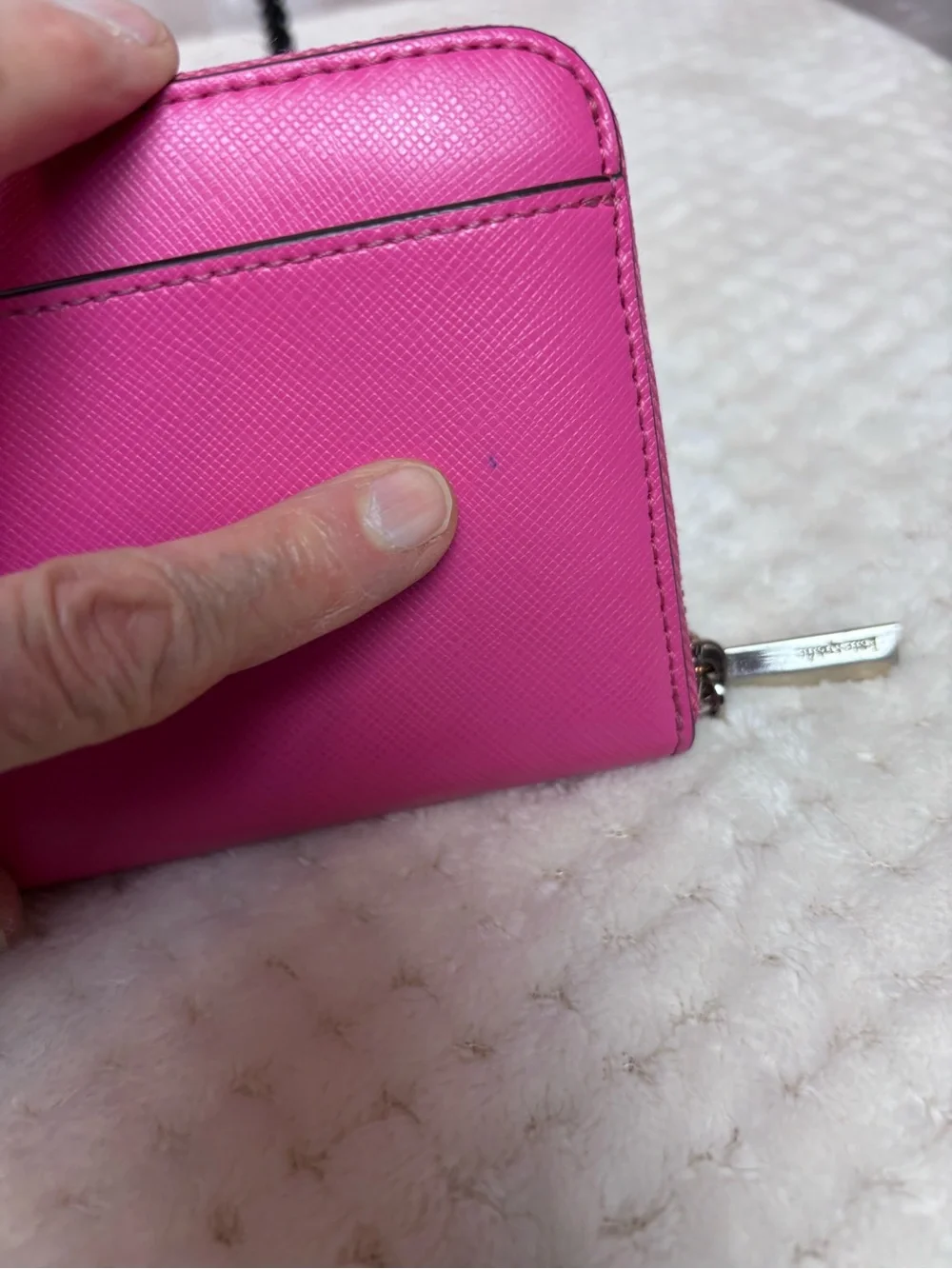 Kate Spade Vibrant Hot Pink Zip Around Continental Wallet